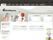 Tablet Screenshot of divatlap.hu